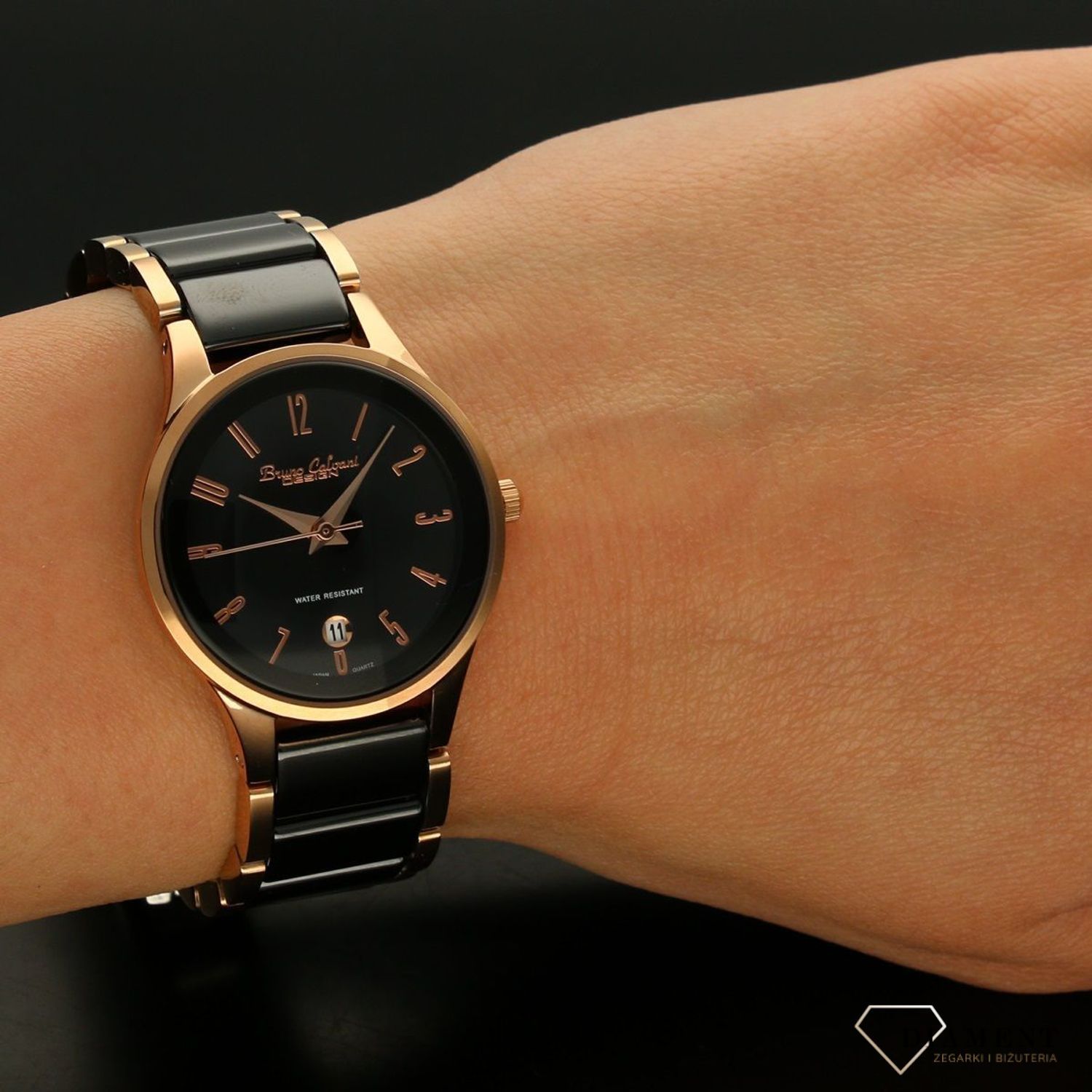 Zegarek damski Bruno Calvani BC922 różowe złoto i czarny (1).jpg